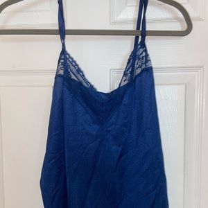 Royal Blue Lace trim Cami Top